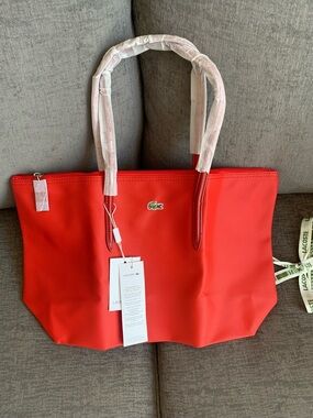 Lacoste L.12.12 Concept Tote handbag Bag purse red NWT